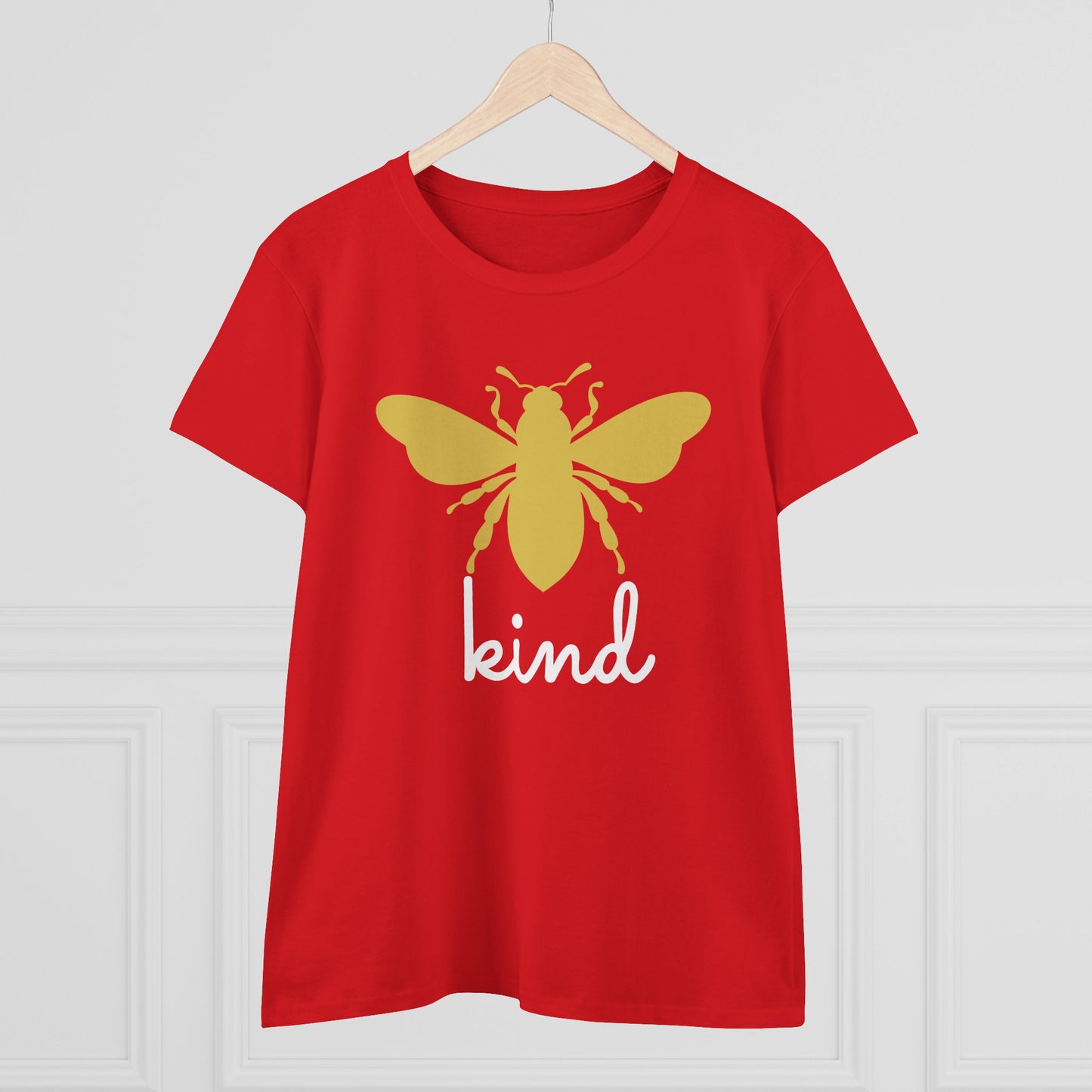 Yellow Bee Graphic Cotton Women T‑Shirt