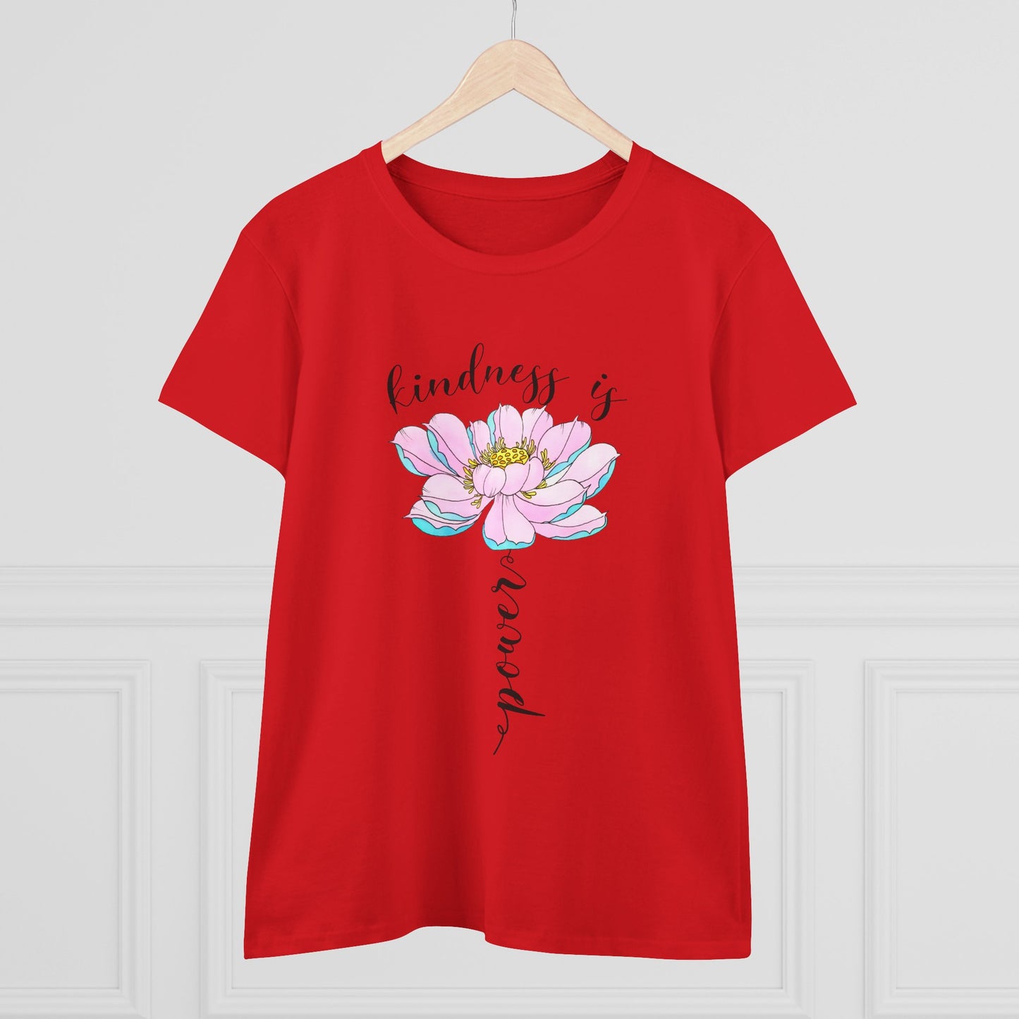 Kindness Is Power Floral Women T-Shirt
