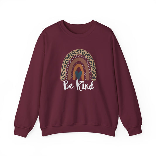 Be Kind Leopard Rainbow Women Sweatshirt