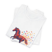 Equestrian Dream Unisex Tee, Horse Lover Gift, Art Tee, Animal Illustration Shirt, Nature Vibe Apparel