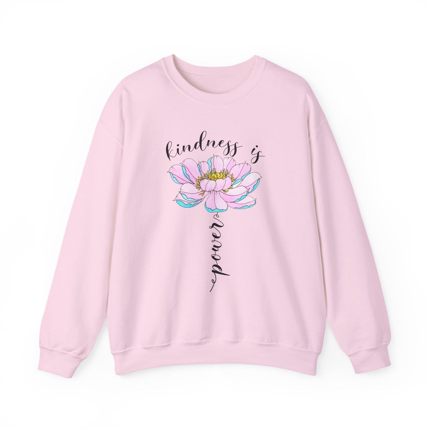 Kindness Is Power Floral Crewneck Women Sweatshirt