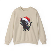 Christmas Black Kitten Cute Sweatshirt