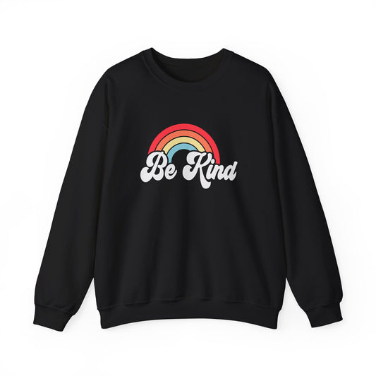 Be Kind Rainbow Crewneck Women Sweatshirt