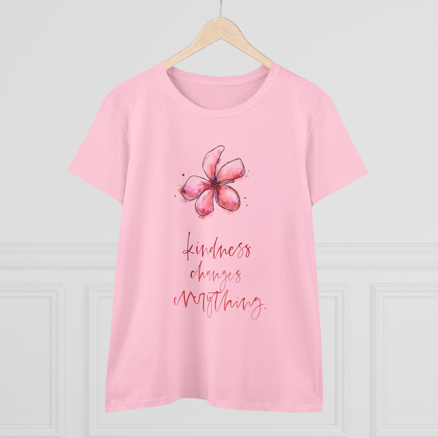 Kindness Changes Everything Floral  Women T-Shirt