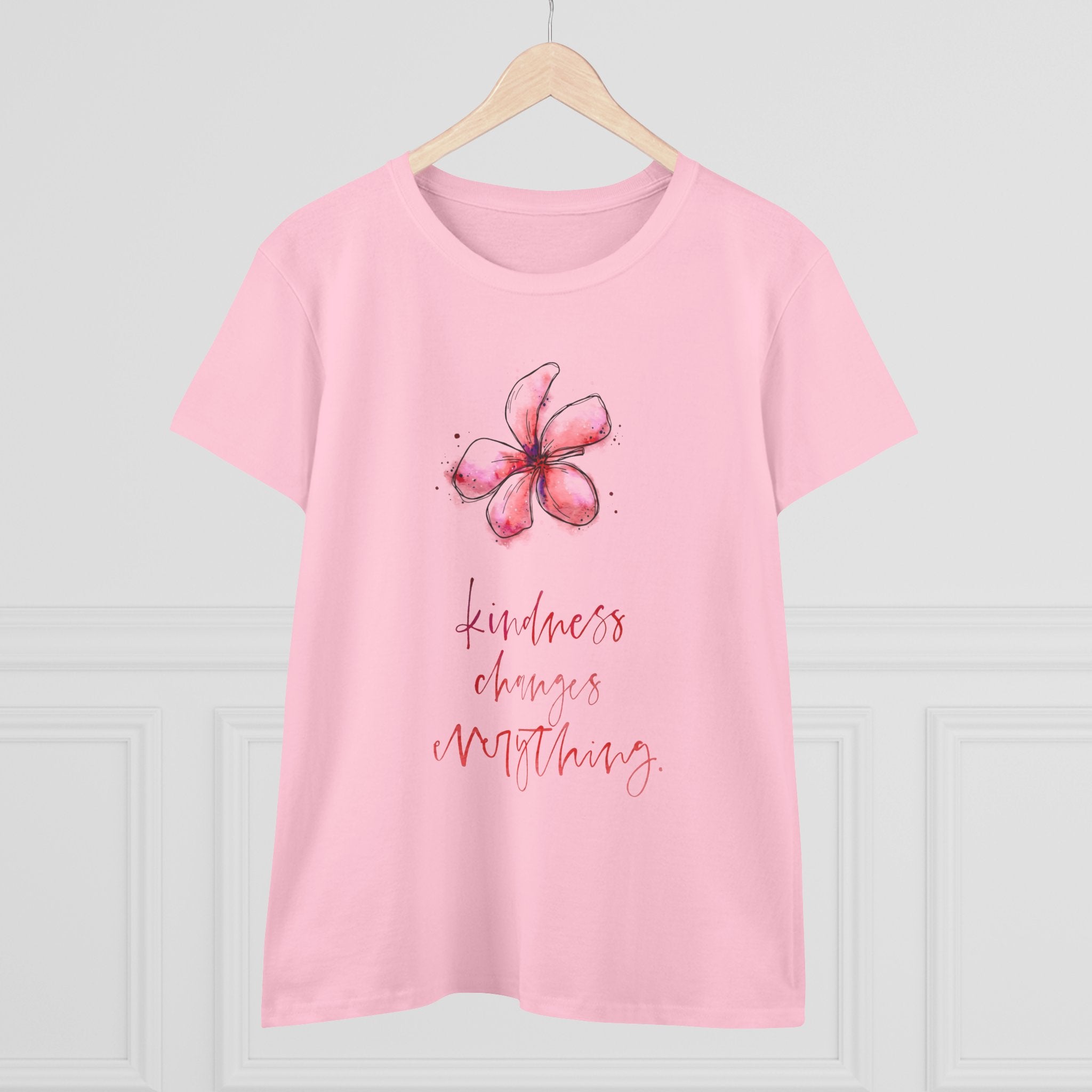 Kindness Changes Everything Floral  Women T-Shirt