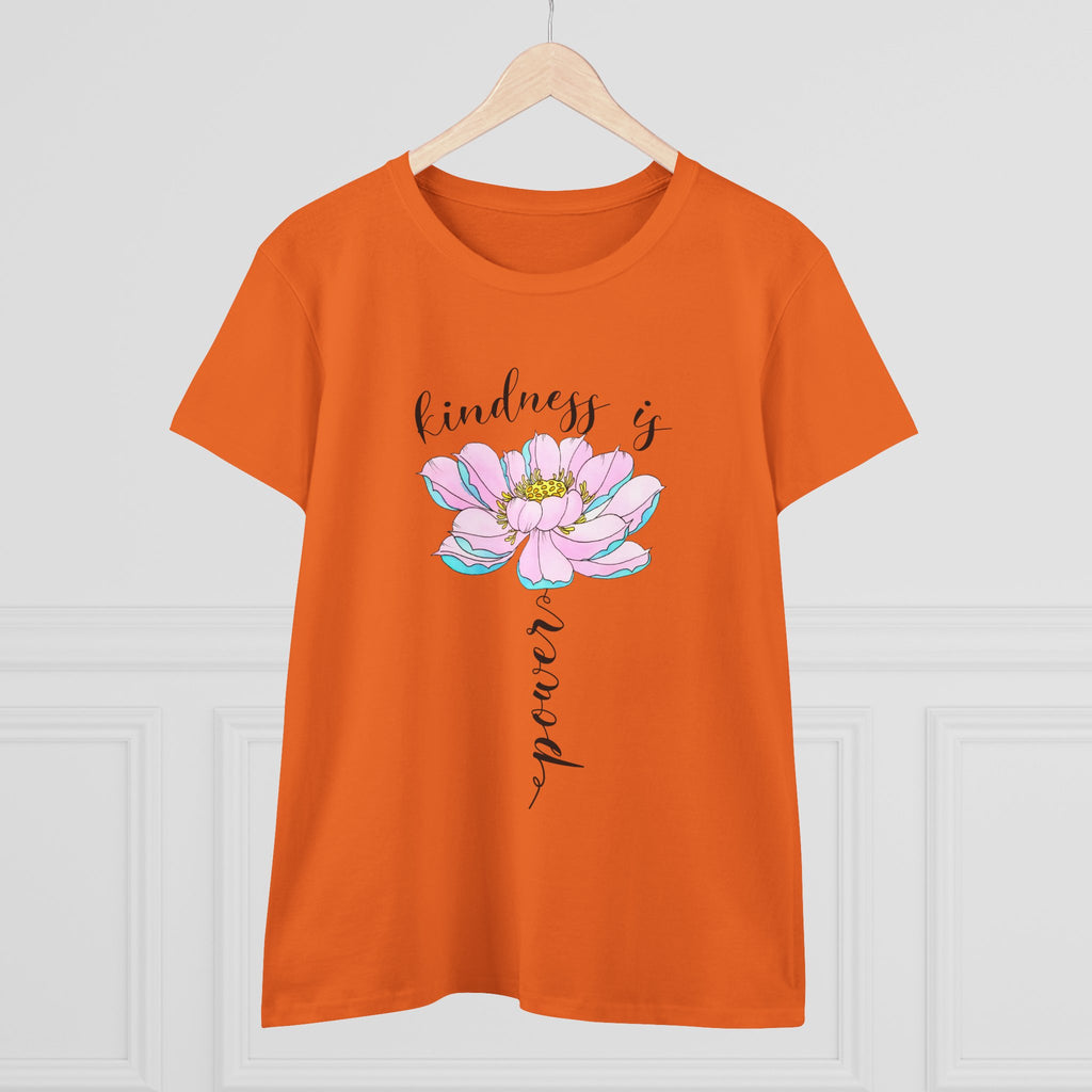 Kindness Is Power Floral  Women T-Shirt