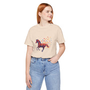 Equestrian Dream Unisex Tee, Horse Lover Gift, Art Tee, Animal Illustration Shirt, Nature Vibe Apparel