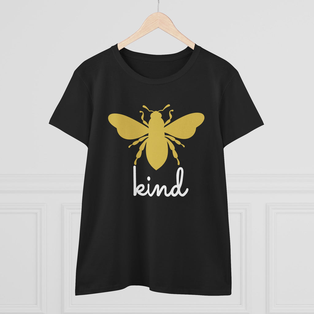 Yellow Bee Graphic Cotton Women T‑Shirt