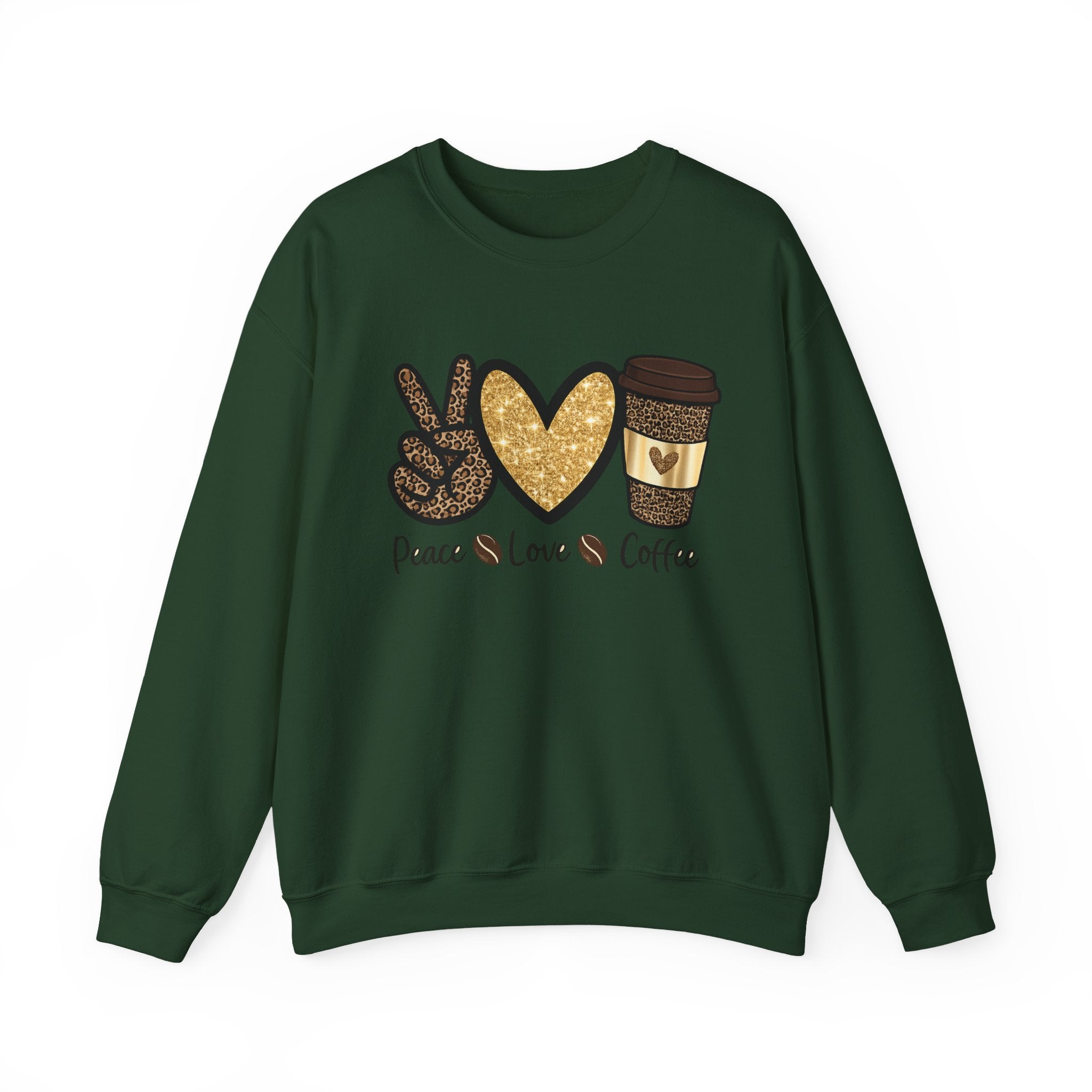 Peace, Love & Coffee — Women Sweatshirt