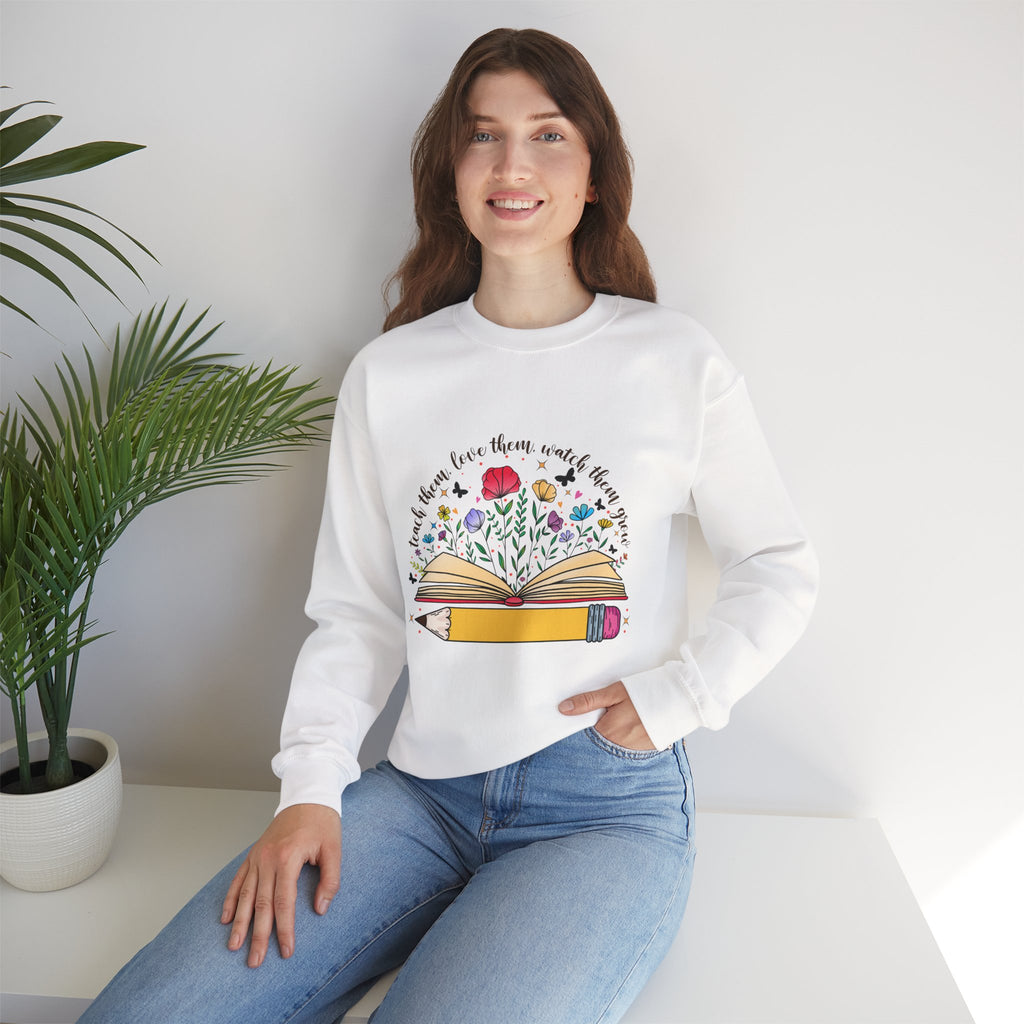 "If you love them, teach them" — Crewneck Sweatshirt