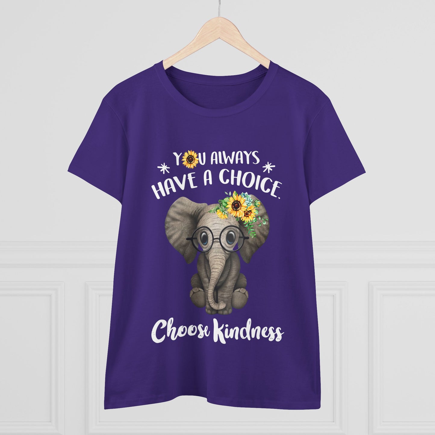 Choose Kindness Elephant Women T-Shirt
