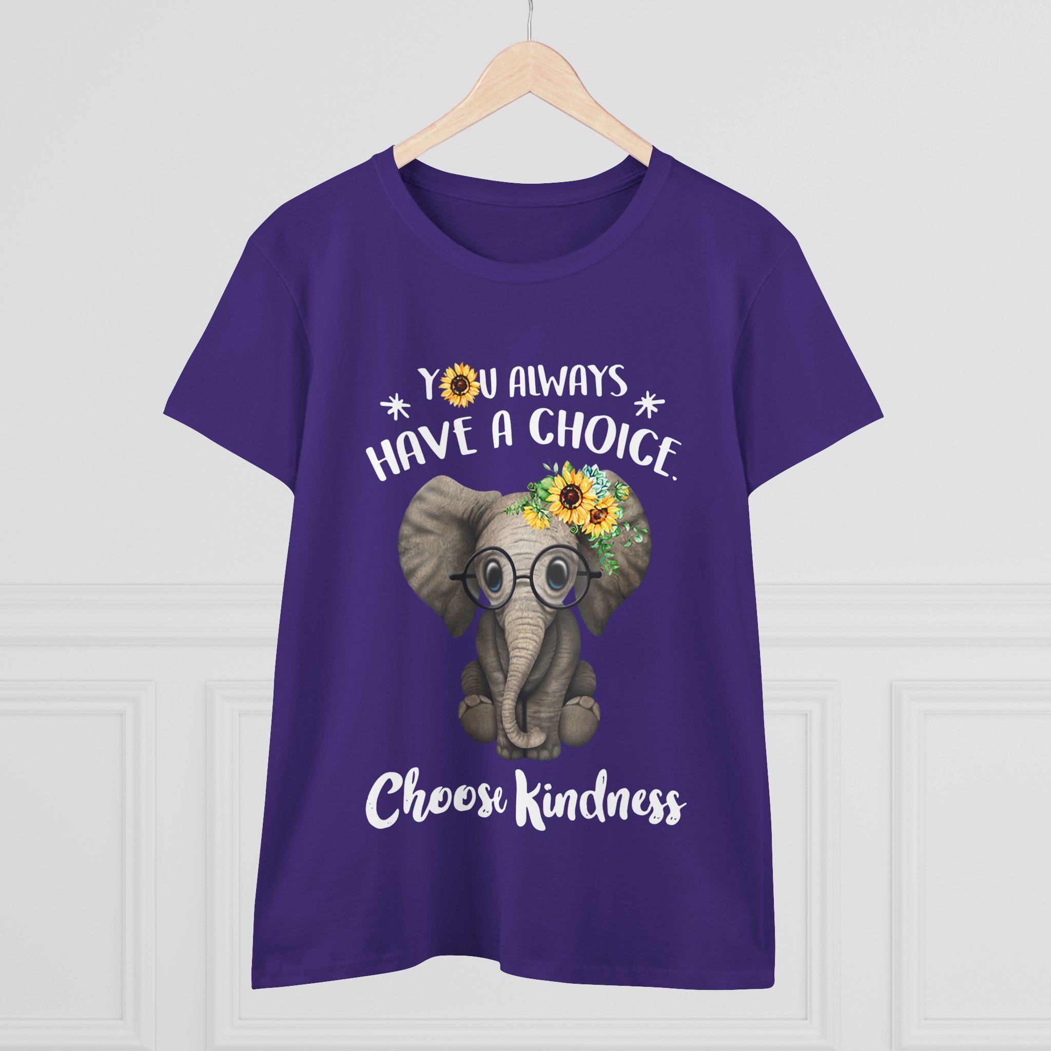 Choose Kindness Elephant Women T-Shirt