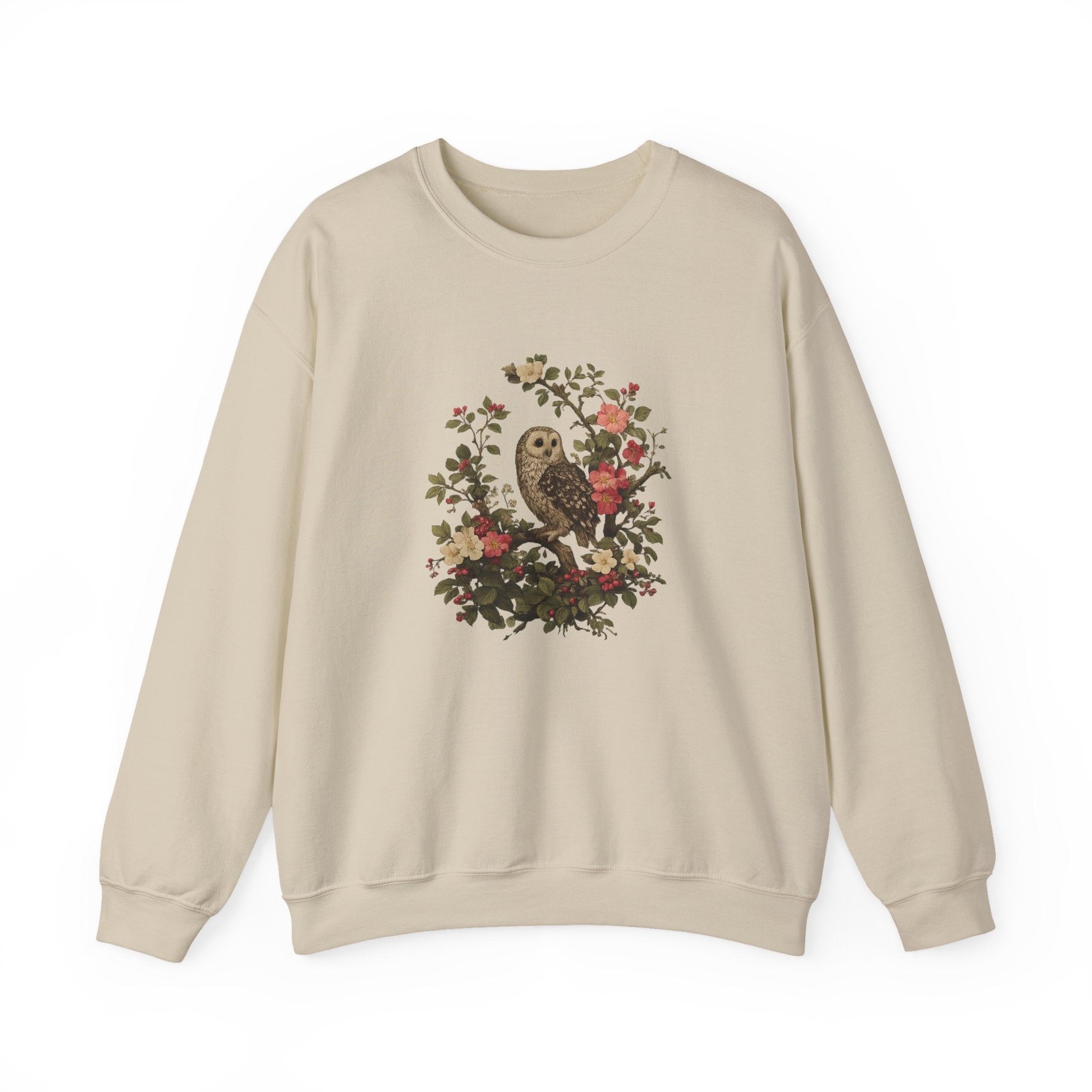 Owl & Wildflower Crewneck Sweatshirt.