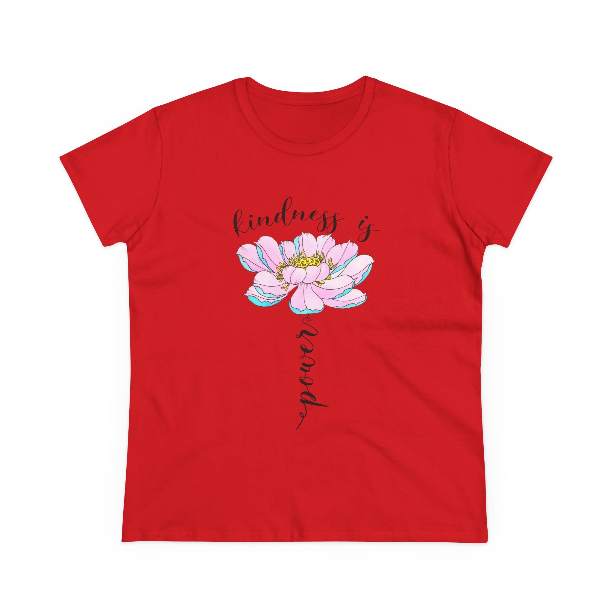 Kindness Is Power Floral  Women T-Shirt