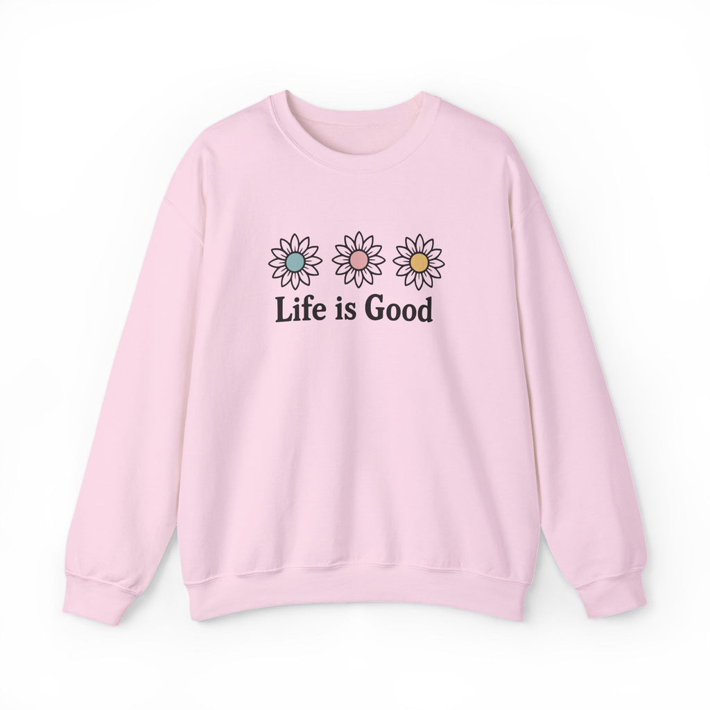 Life Is Good Daisy Crewneck Sweatshirt