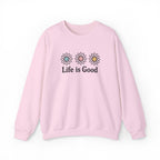 Life Is Good Daisy Crewneck Sweatshirt