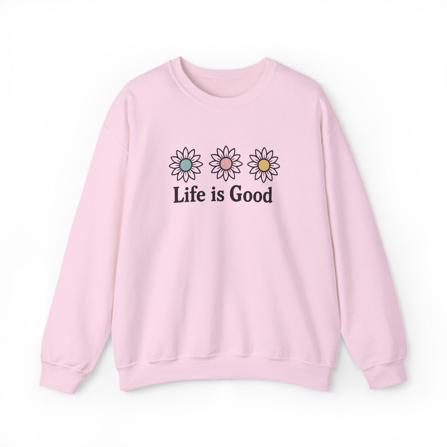 Life Is Good Daisy Crewneck Sweatshirt