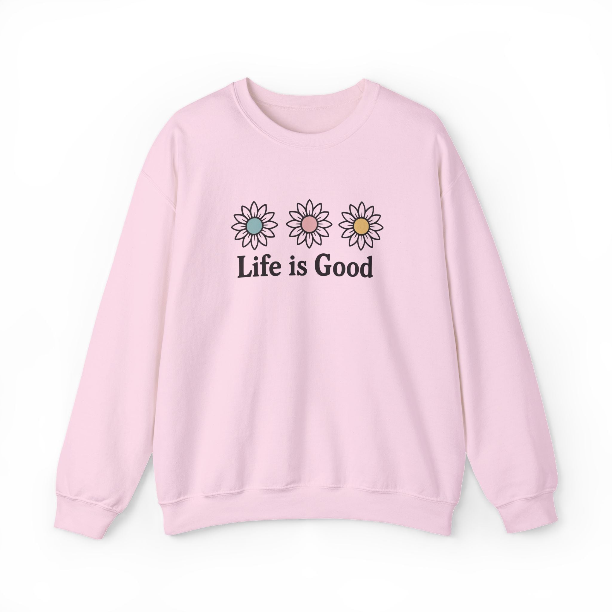 Life Is Good Daisy Crewneck Sweatshirt
