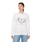 'Happy Soul' Double Heart Floral Design  —  Women Sweatshirt