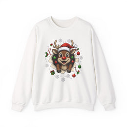 Cute & Comical Reindeer Breakthrough Unisex Sweatshirt