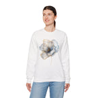 Soft Blue Poppy Design — Women Sweatshirt