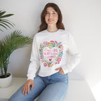"It Takes a Big Heart to Shape Little Minds" Floral Teacher Appreciation Pullover