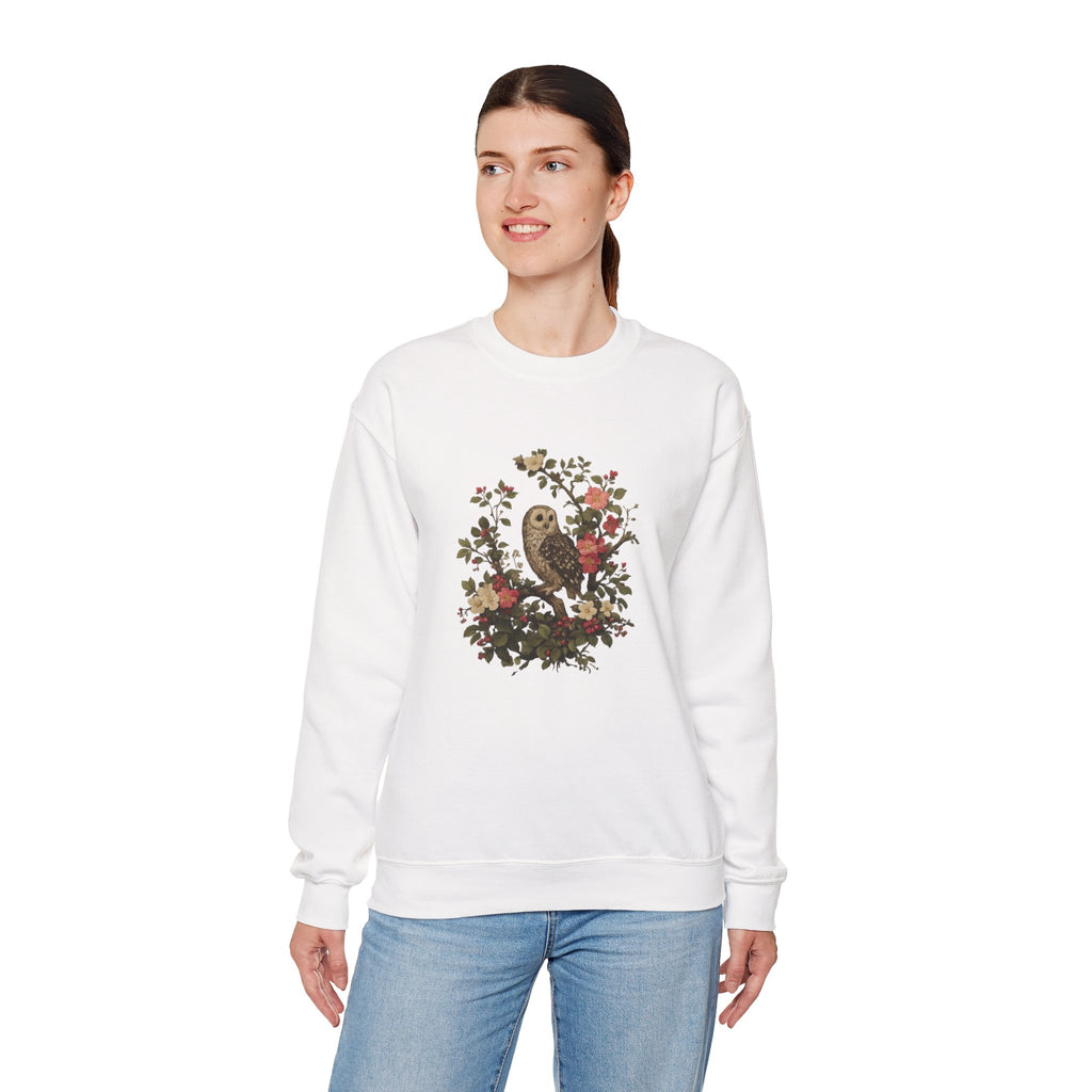 Owl & Wildflower Crewneck Sweatshirt.