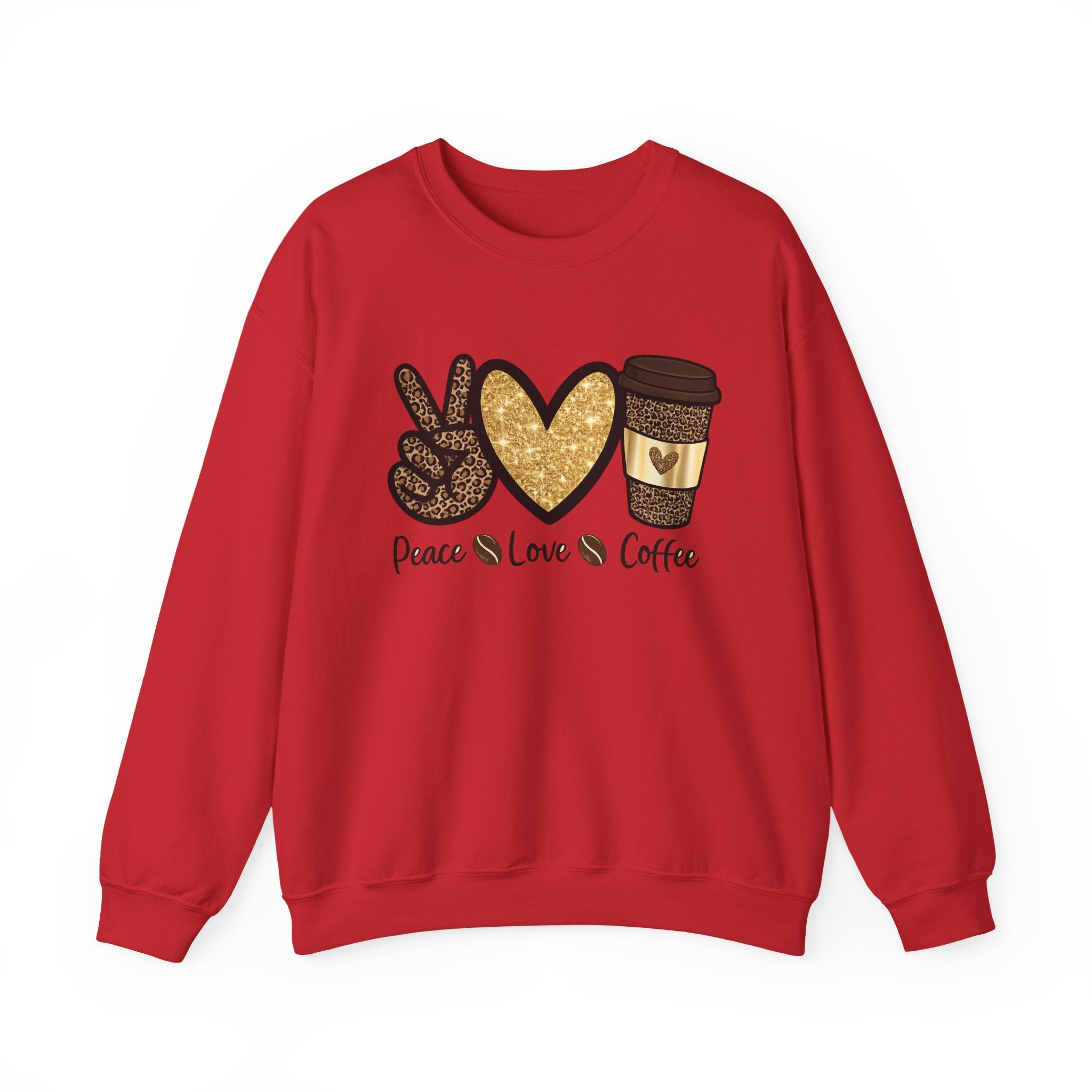 Peace, Love & Coffee — Women Sweatshirt