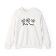Life Is Good Daisy Crewneck Sweatshirt