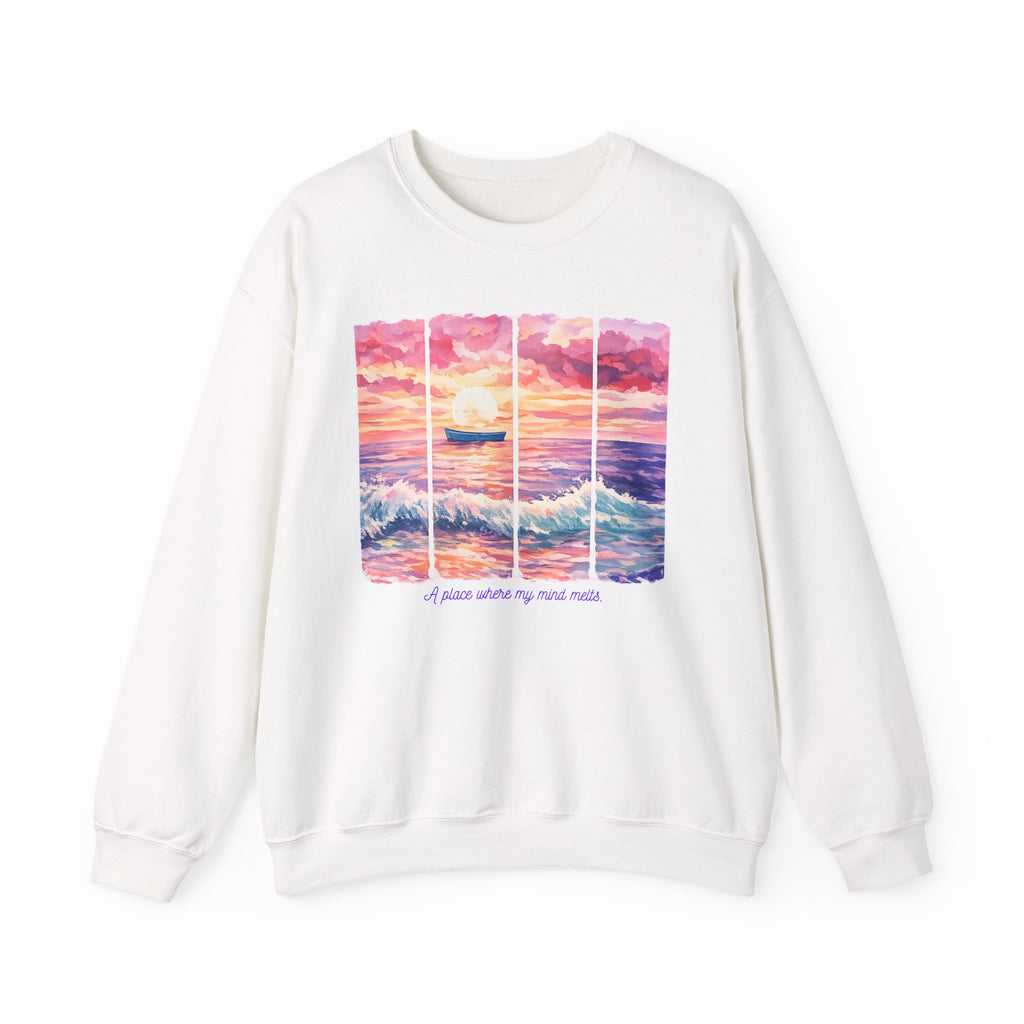 Sunset Ocean Crewneck Women Sweatshirt.