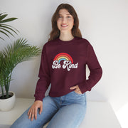 Be Kind Rainbow Crewneck Women Sweatshirt