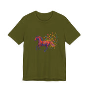 Equestrian Dream Unisex Tee, Horse Lover Gift, Art Tee, Animal Illustration Shirt, Nature Vibe Apparel