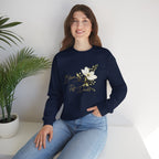 Floral 'Bloom Past Darkness' Crewneck Sweatshirt