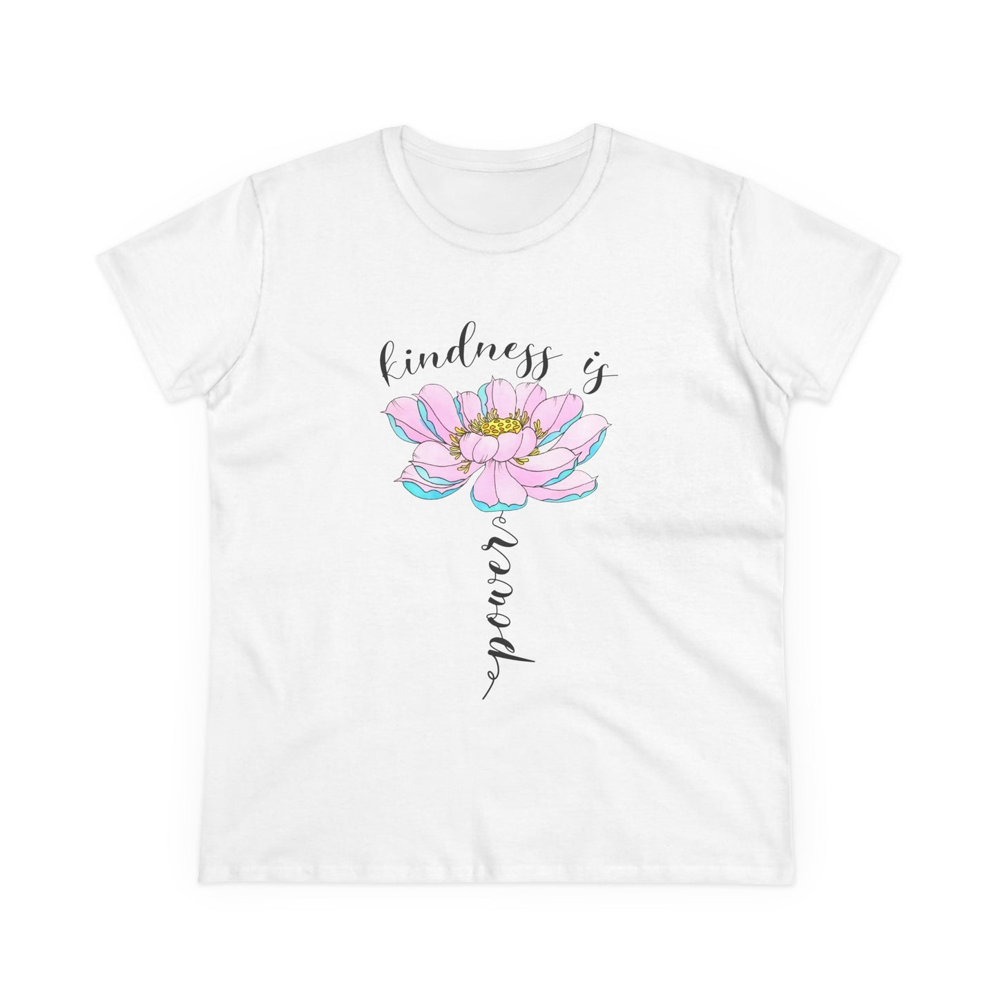 Kindness Is Power Floral  Women T-Shirt