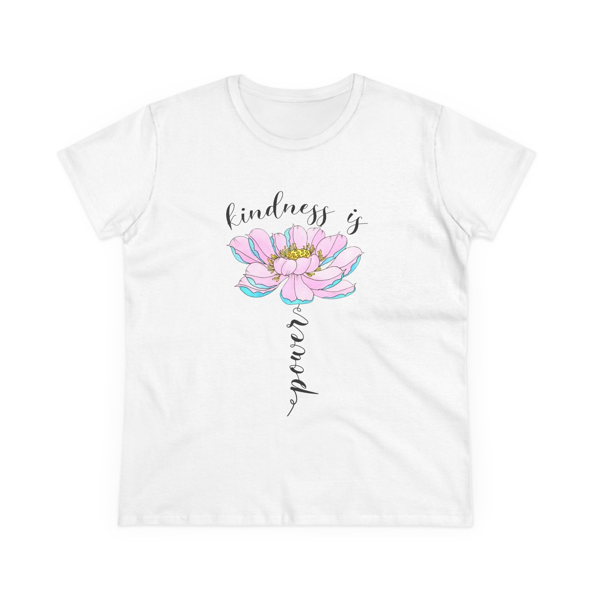 Kindness Is Power Floral  Women T-Shirt