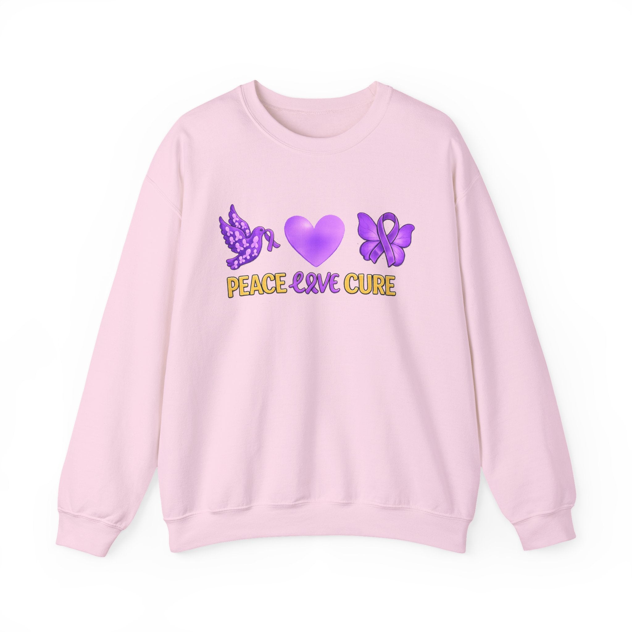 Peace Love Cure Crewneck Women Sweatshirt