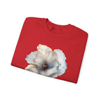 Soft Blue Poppy Design — Women Sweatshirt