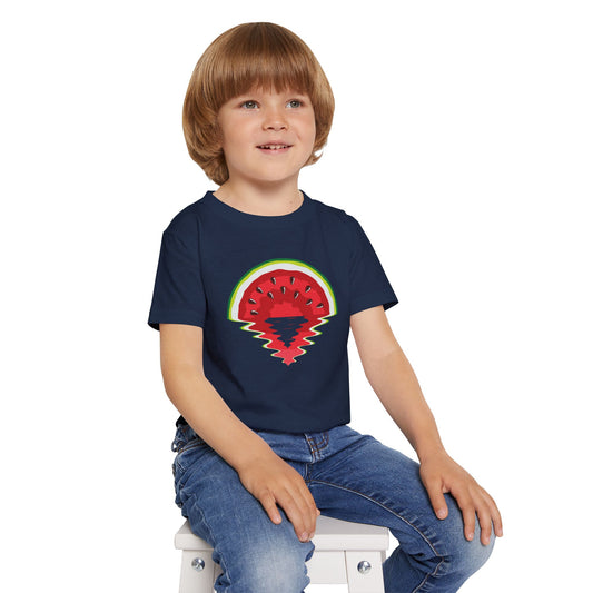 Watermelon Sunset Toddler T-shirt, Cute Kids Summer Tee