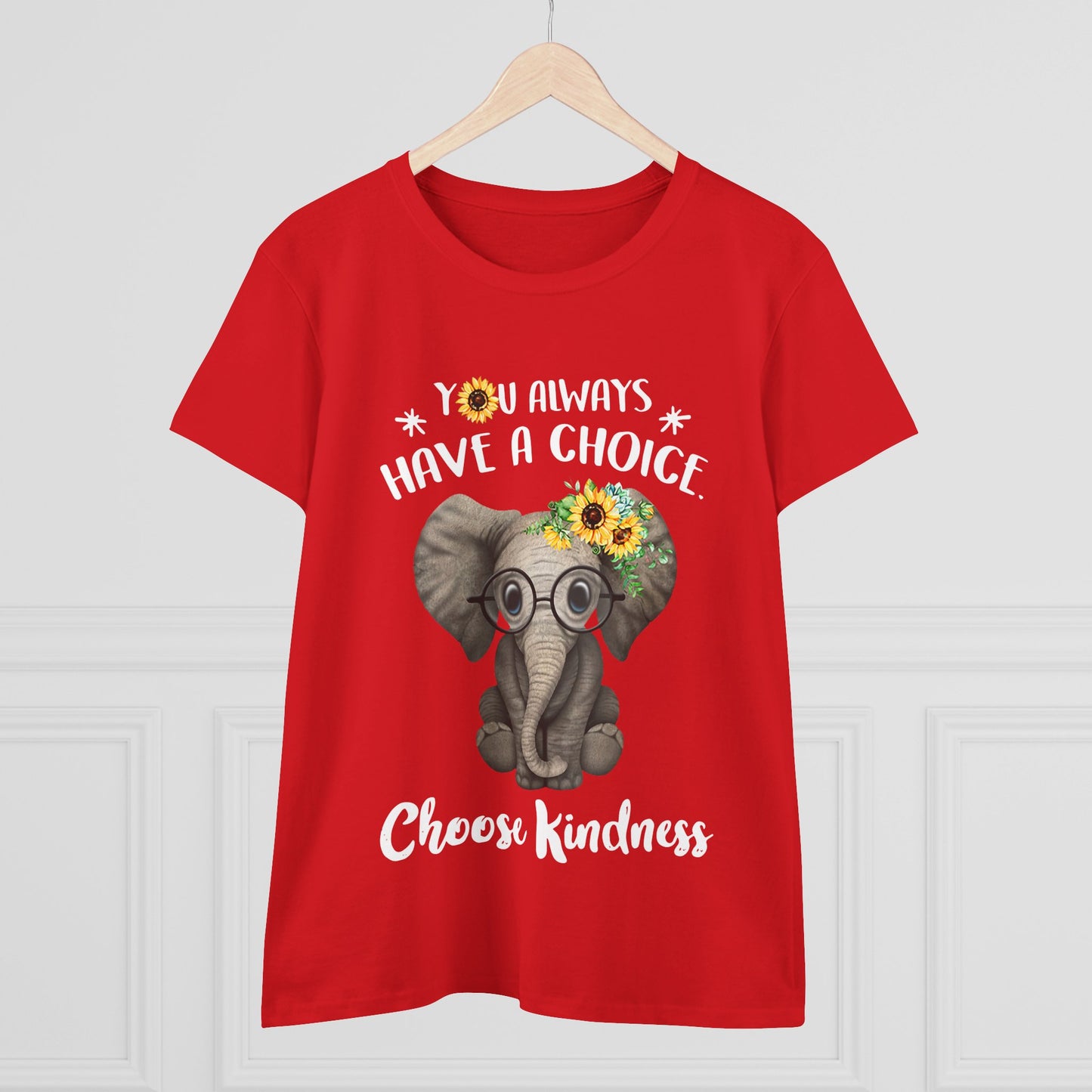 Choose Kindness Elephant Women T-Shirt
