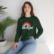 Be Kind Rainbow Crewneck Women Sweatshirt