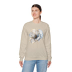 Soft Blue Poppy Design — Women Sweatshirt