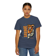 Savage Tiger Graphic Tee, Unisex T-shirt for Bold Fashion, Streetwear Essentials, Animal Lover Gift, Casual Everyday Wear