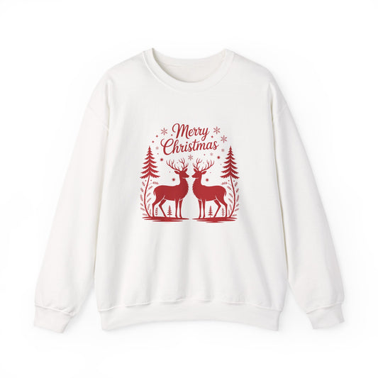 Christmas Reindeer Crewneck Unisex Sweatshirt
