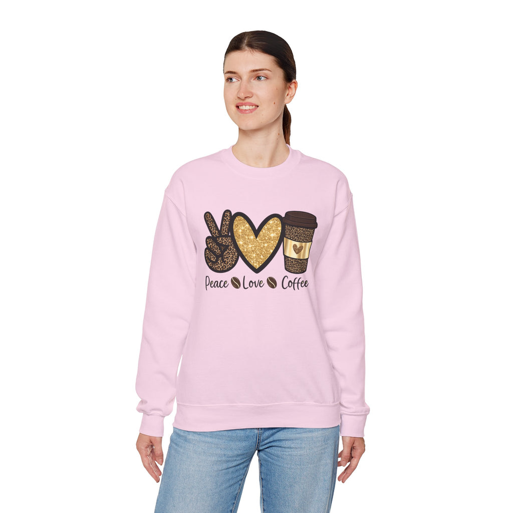 Peace, Love & Coffee — Women Sweatshirt