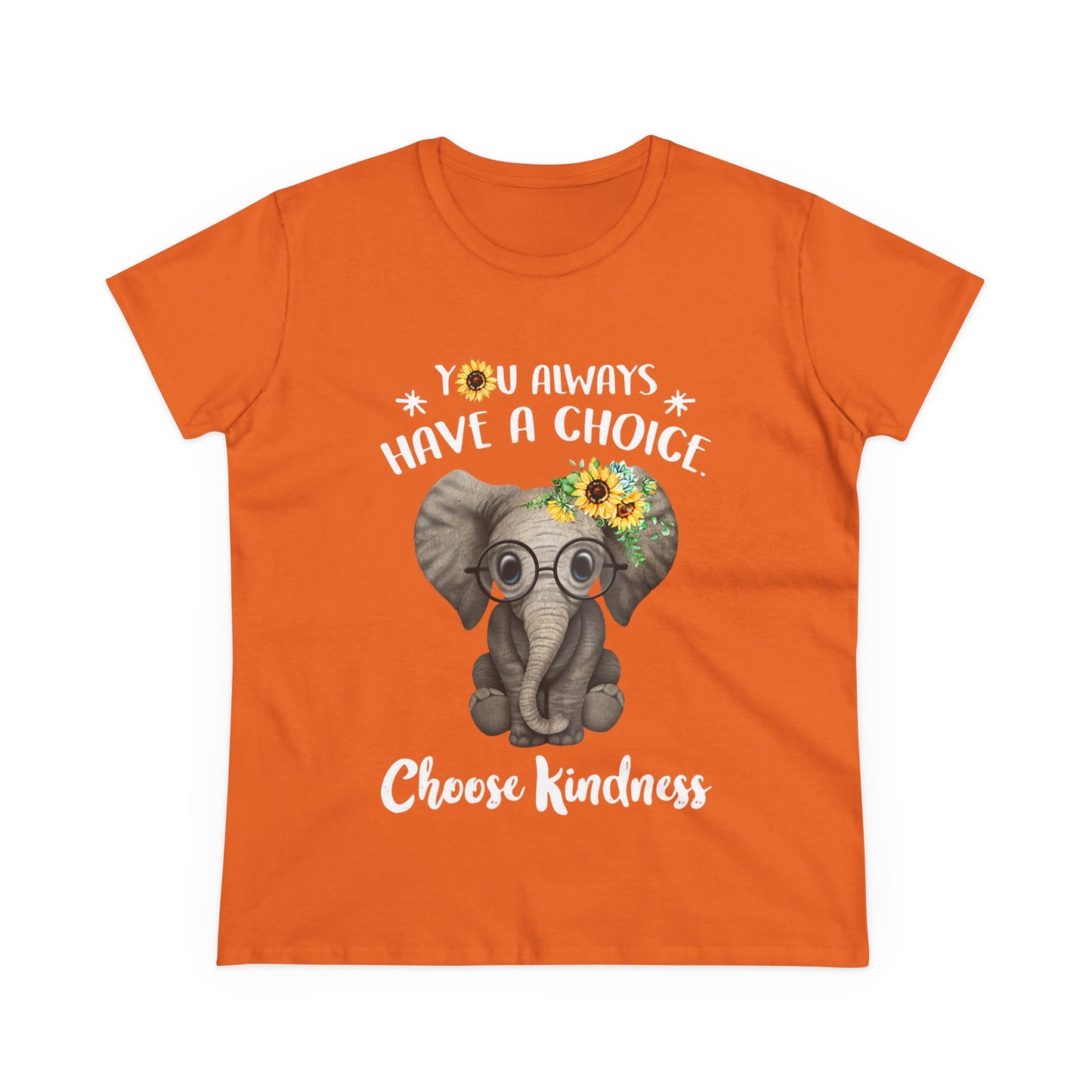 Choose Kindness Elephant Women T-Shirt