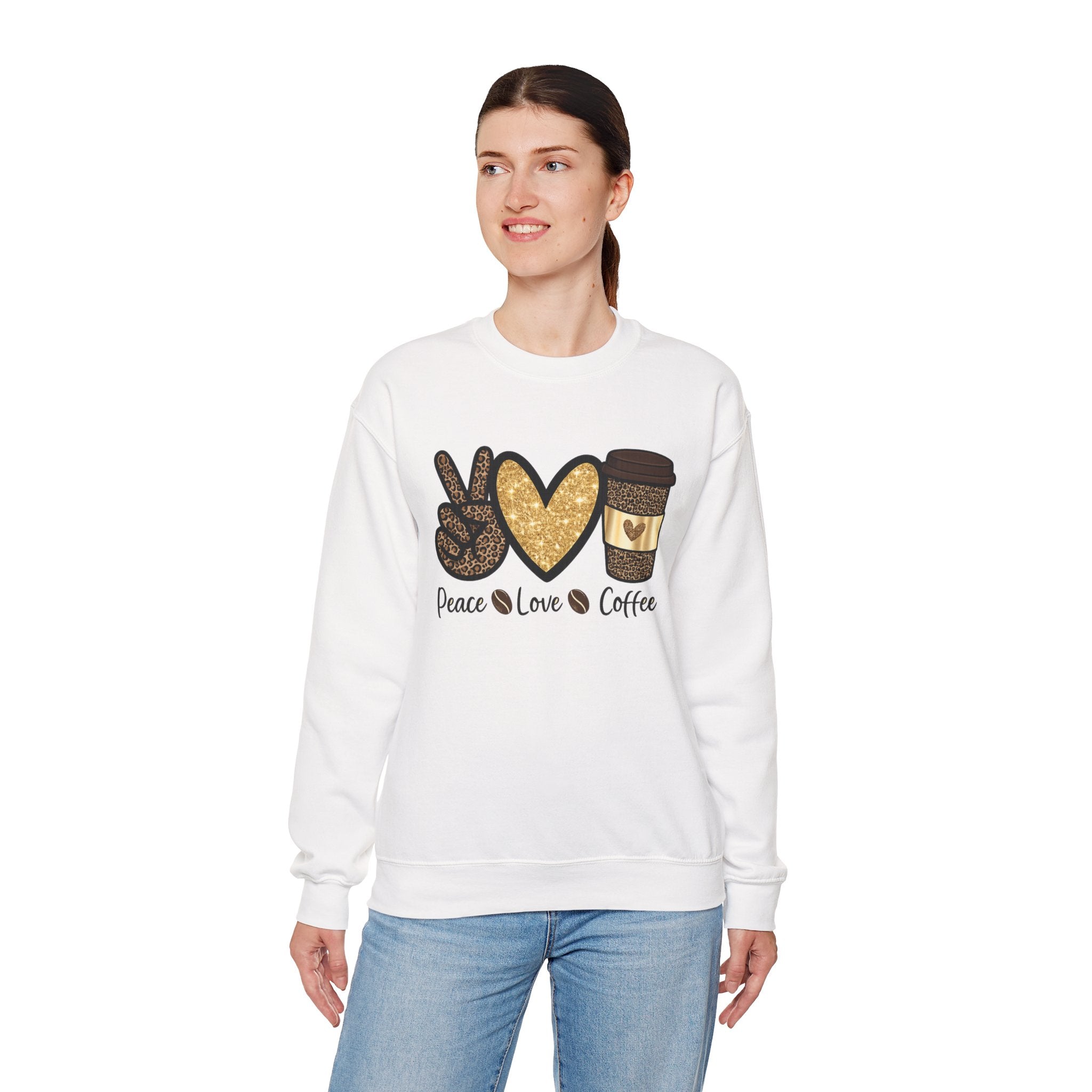 Peace, Love & Coffee — Women Sweatshirt