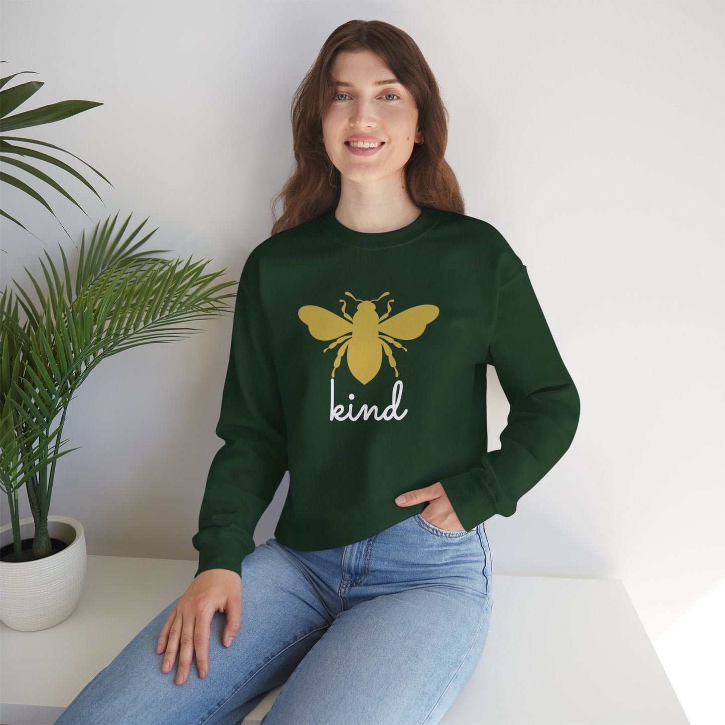 Bee Kind Crewneck Women Sweatshirt