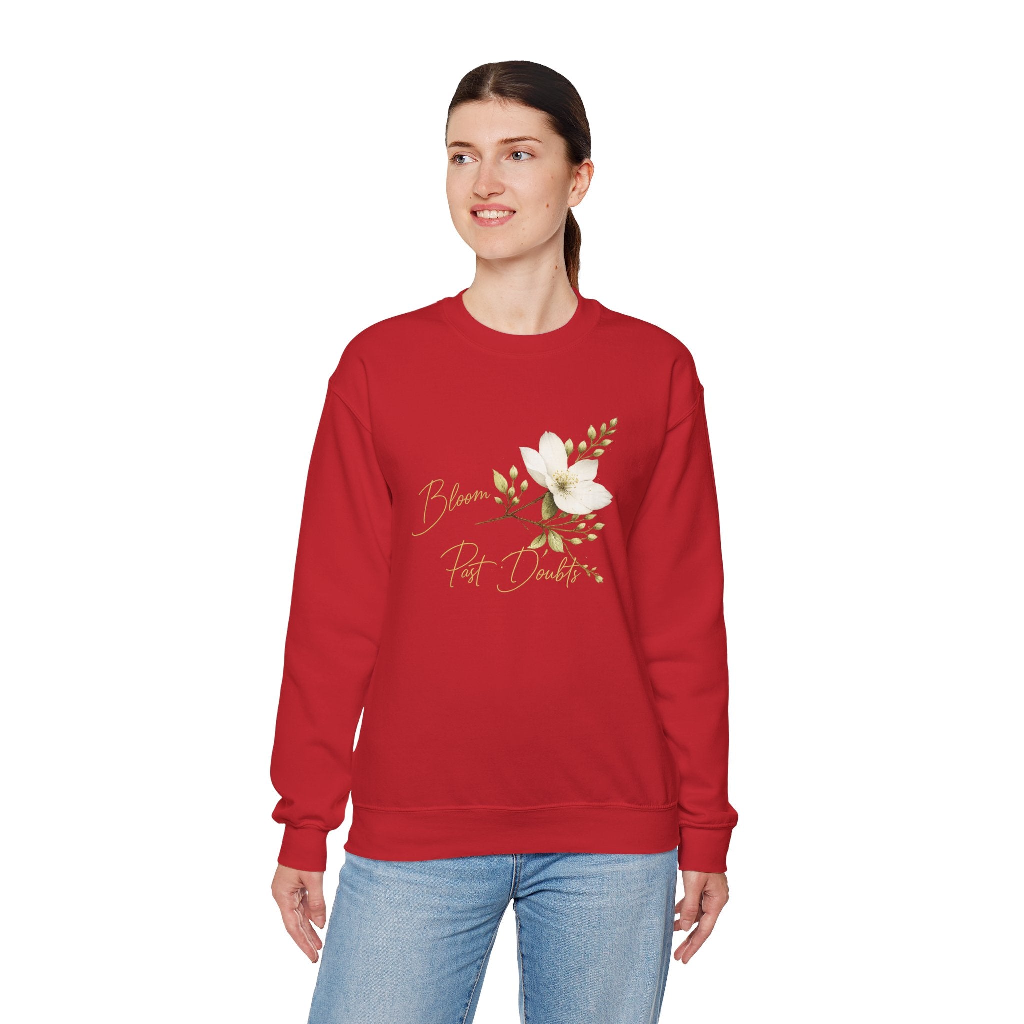 Floral 'Bloom Past Darkness' Crewneck Sweatshirt