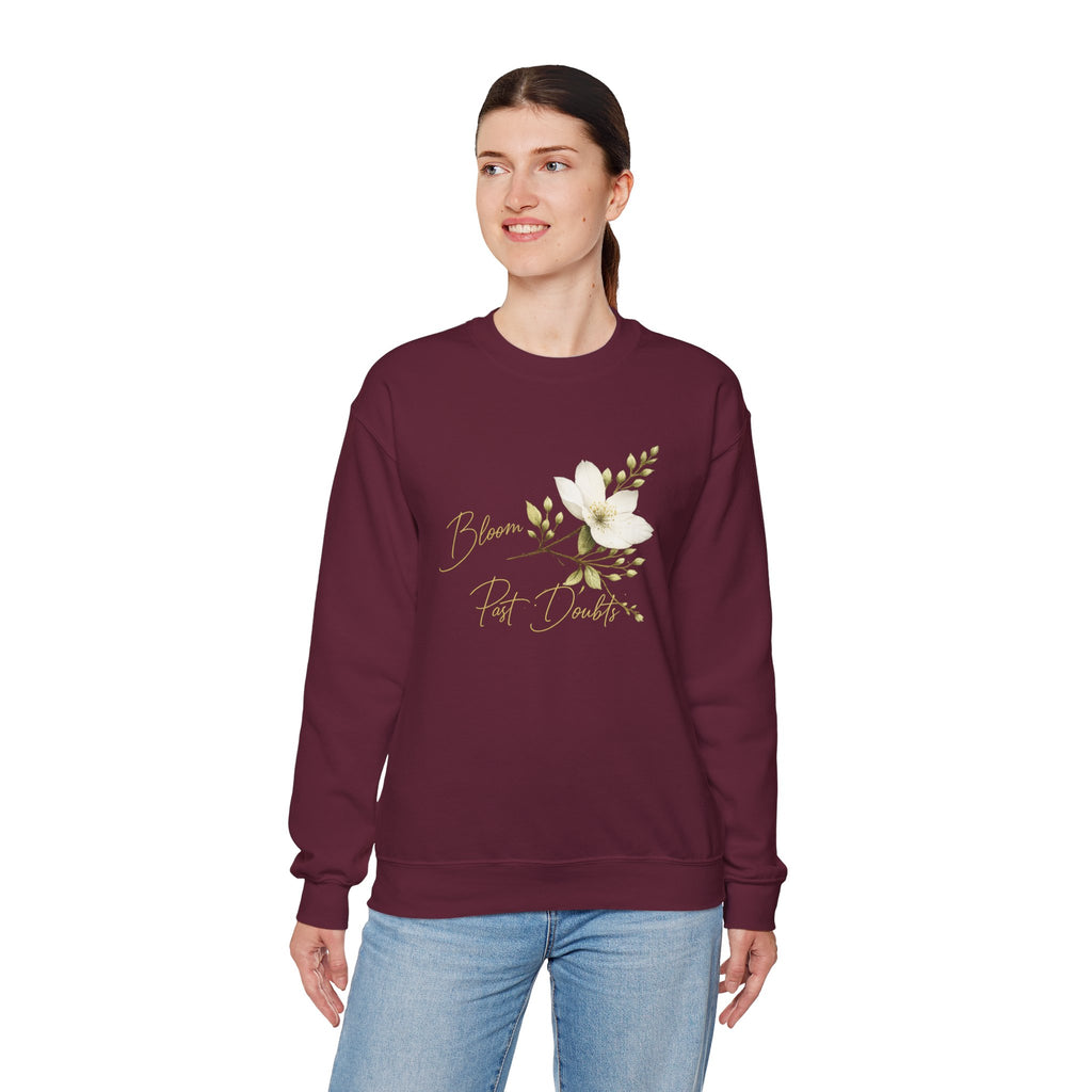Floral 'Bloom Past Darkness' Crewneck Sweatshirt