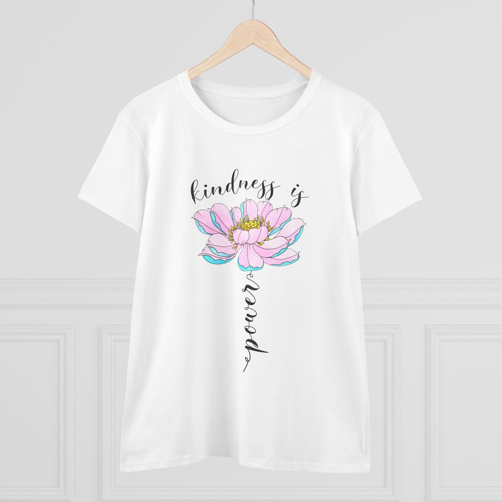 Kindness Is Power Floral  Women T-Shirt